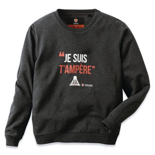 Sweat à Message Homme Asweat Taille: S Anthracite