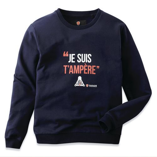 Sweat à Message Homme Asweat Taille: L Bleu Foncé
