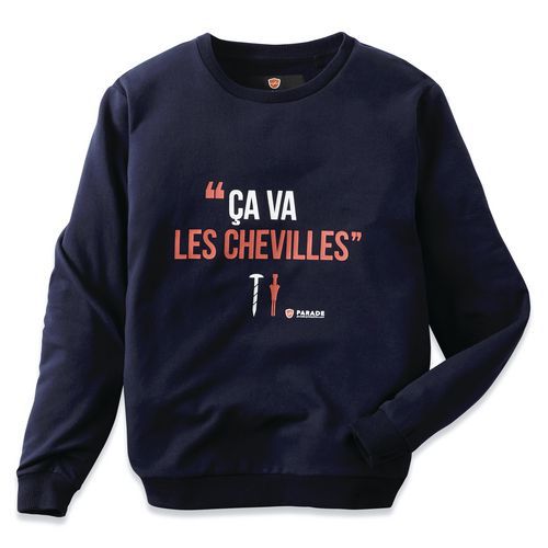 Sweat à Message Homme Csweat Taille: S Bleu Foncé