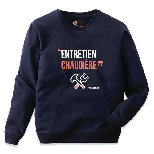 Sweat à Message Homme Esweat Taille: M Bleu Foncé