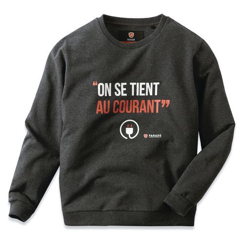 Sweat à Message Homme Vsweat Taille: Xxl Anthracite