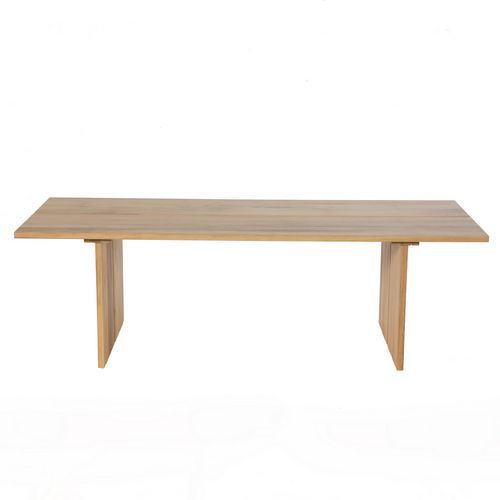 Table Sol 300 X 100 Cm - Plateau Et Piètement Iroko