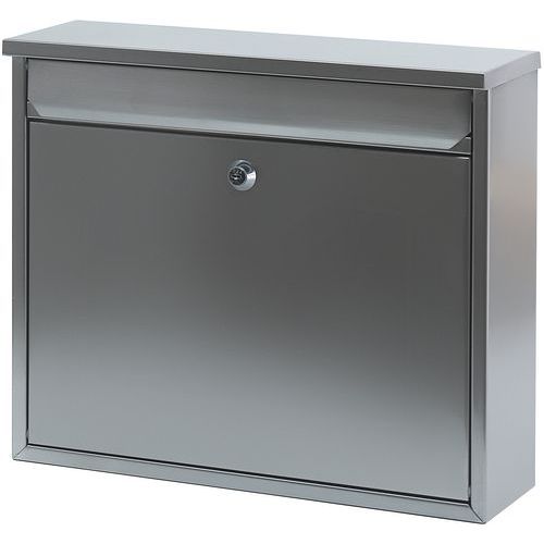 Boîte Aux Lettres Murale Hauteur 315 Cm Inox Mat