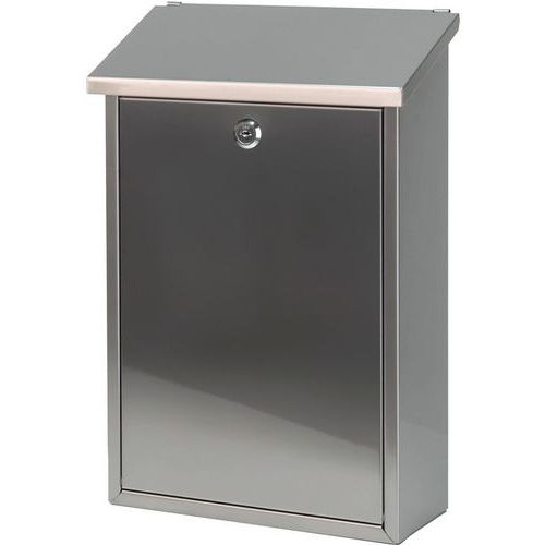 Boîte Aux Lettres Murale Hauteur 40 Cm Inox Mat