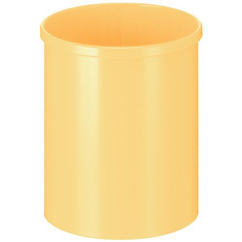 Corbeille à Papier Rond 15l Jaune
