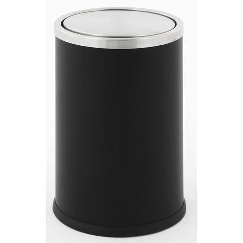 Corbeille à Papier Swing Noir/inox