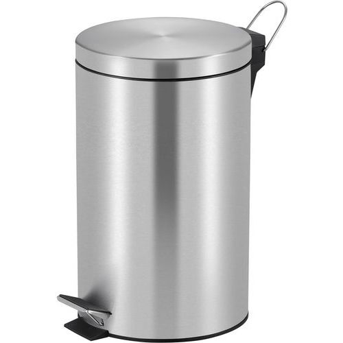 Poubelle Pour Sanitaire à Pédale 12l Inox Mat