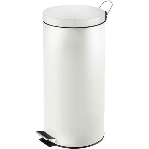 Poubelle Pour Sanitaire à Pédale 30l Blanc
