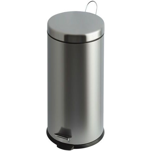 Poubelle Pour Sanitaire À Pédale 30l Inox Mat