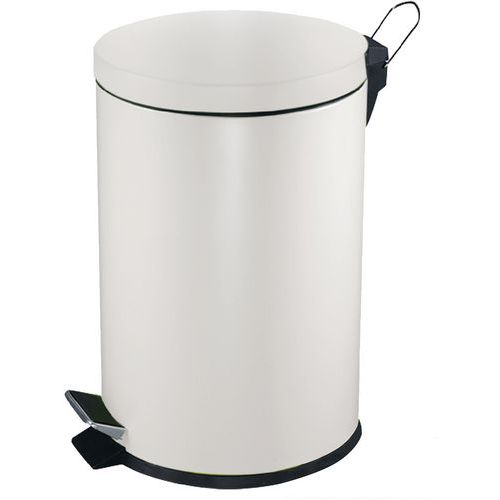 Poubelle Pour Sanitaire à Pédale 5l Blanc