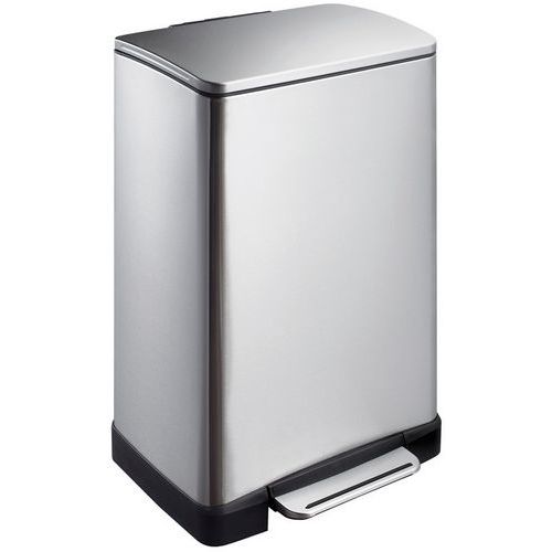 E-cube Poubelle à Pédale Rectangle 40l Inox Mat