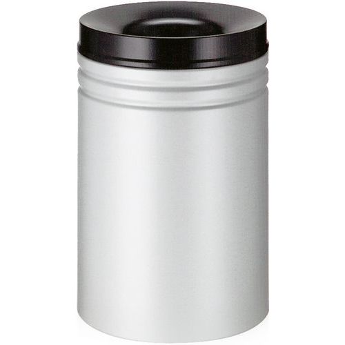 Poubelle Anti-feu 80l Gris/noir