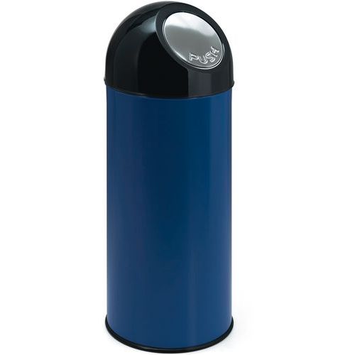 Poubelle Bullet Avec Liner 55l Bleu/noir