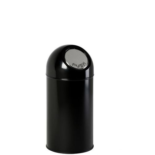 Poubelle Bullet Avec Liner 40l Noir