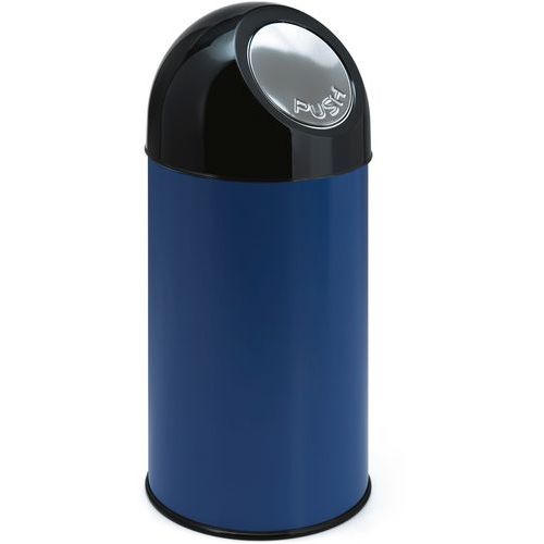 Poubelle Bullet Sans Liner 40l Bleu/noir