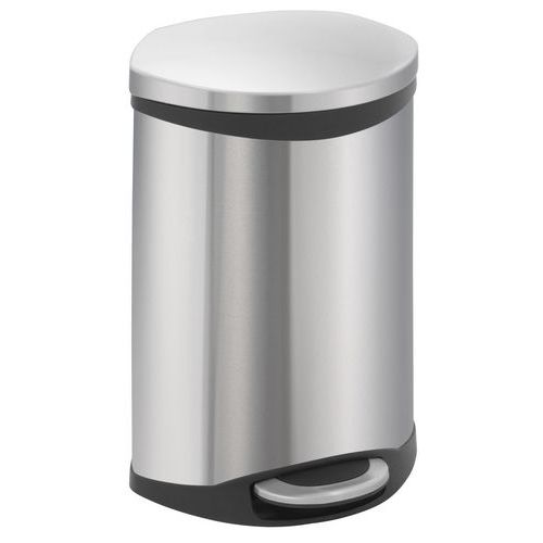 Poubelle Shell 10l Inox Mat