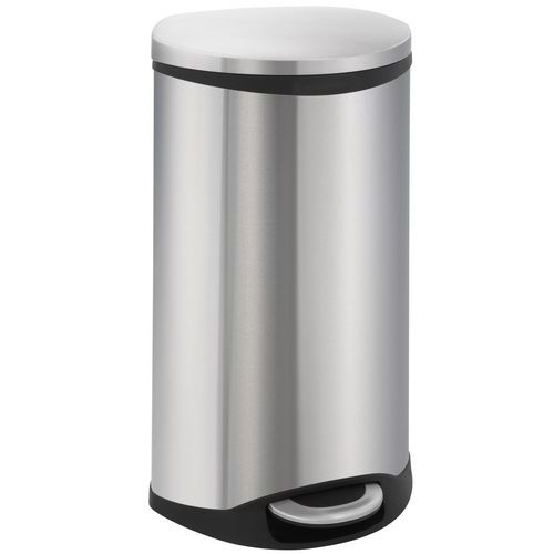 Poubelle Shell 30l Inox Mat
