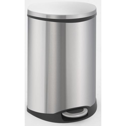 Poubelle Shell Pour Le Tri Sélectif 44l Inox Mat