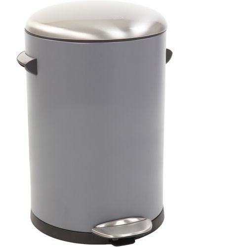 Poubelle à Pédale Belle Deluxe 12 L Grise - Eko