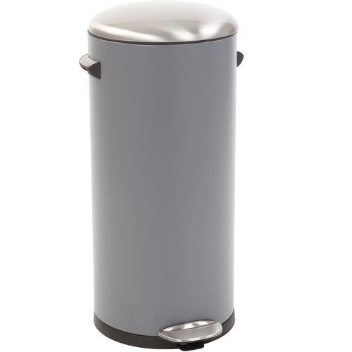 Poubelle à Pédale Belle Deluxe 30 L Grise - Eko