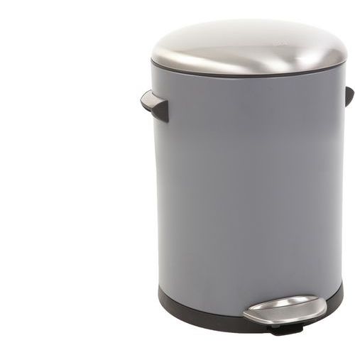 Poubelle à Pédale Belle Deluxe 5 L Grise - Eko