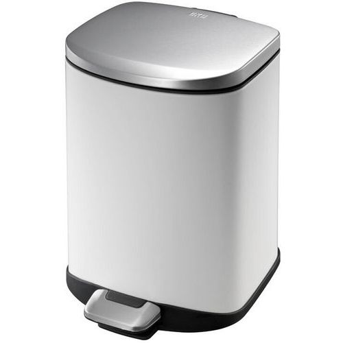 Poubelle Della Step Bin 6l Blanche - Eko