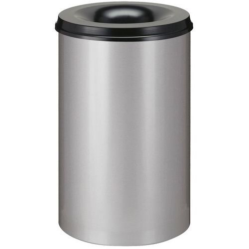 Corbeille à Papier Anti-feu V-part 15 Ltr Aluminium