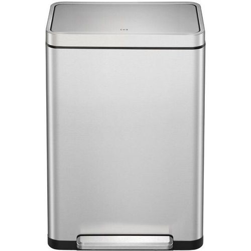 Poubelle à Pédale X-cube Tri Sélectif 20+20l Acier Inox Mat