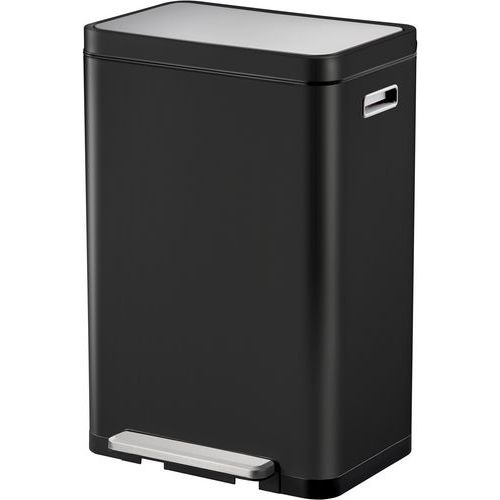 Poubelle à Pédale X-cube Tri Sélectif 20+20l Noir