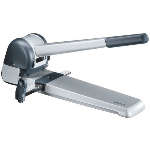 Leitz - Perforatrice Super Punch 5182 - 250 Feuilles - 2 Trous - Gris - Fonte d'aluminium - Garantie 10 ans
