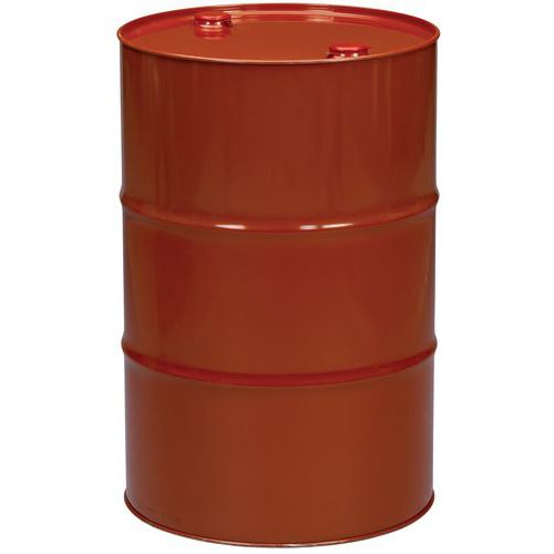 Fût à bonde 60L Rouge - Intérieur brut - Ouverture 2 et 3/4 - Homologation UN X 1,2/250 - Recyclable