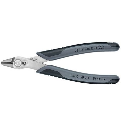 Knipex - Pince coupante électronique Super Knips XL 140mm bi-matière ESD - Outillage spécialisé