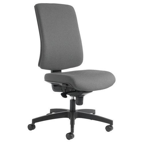Chaise Oria Pied Noir Dos Assise Gris