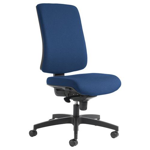 Chaise Oria Pied Noir Dos Assise Bleu