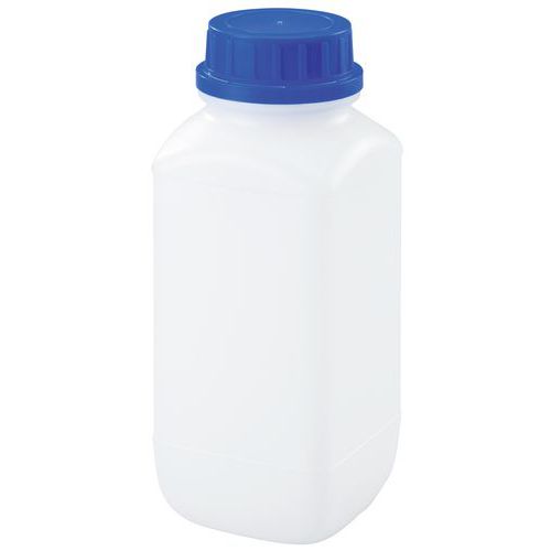 Flacon Haute Étanchéité 1000 ml Transparent PEHD Usage Alimentaire Recyclable