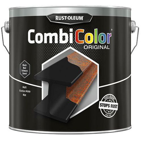 Peinture Antirouille CombiColor 2.5L Noir Mat - Rust-Oleum Peinture Antirouille CombiColor 2.5L Noir Mat - Rust-Oleum