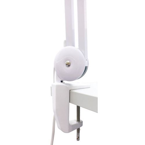 Lampe Loupe LED Manutan Expert Avec Pince De Table - 600 Lm, Grossissement 2.25x, Bras Flexible 800 Mm
