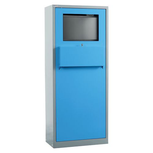 Armoire Informatique Fixe 7035 Gris/5012 Bleu