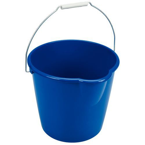 Seau Rond 12 Litres Bleu Avec Bec Verseu R - Manutan