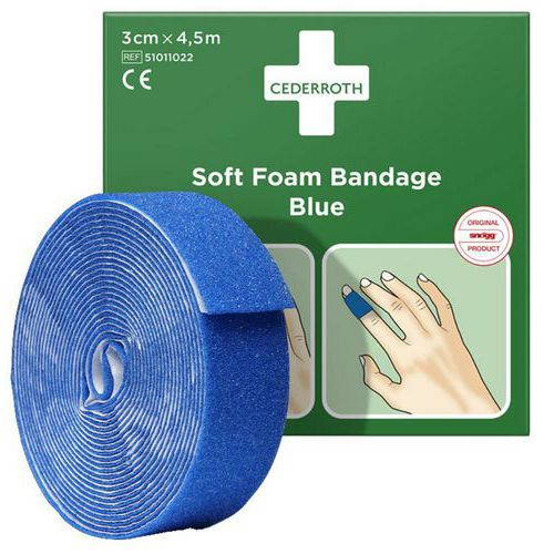 Bandage Détectable En Mousse Souple 5m X 3cm - Cederroth