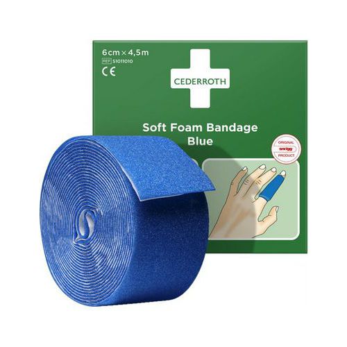 Bandage Détectable En Mousse Souple 5m X 6cm - Cederroth