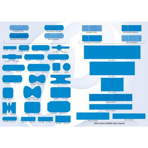 Assortiment De Pansements Détectable Pour Plaies