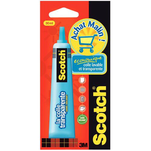 Tube Colle Transp Sans Solvant 30ml Scotch