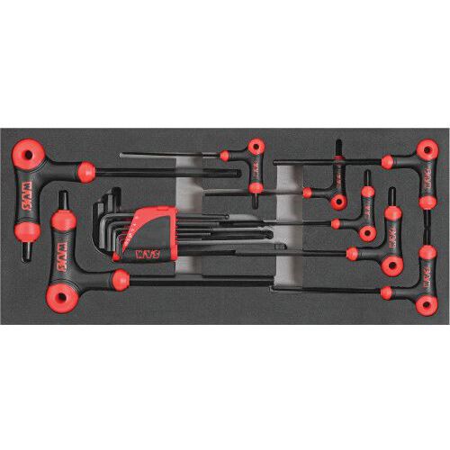 Module Mousse Clés Mâles Emmanchées 6 Pans - Sam