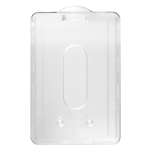 Porte-badge Avec 1 Face Cristale/1 Face Dépolie - Horizontal
