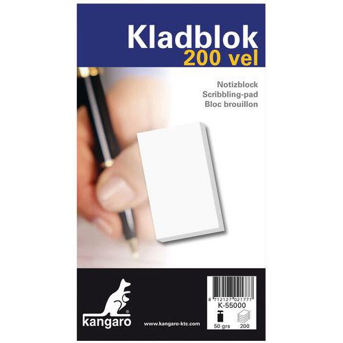 Bloc Feuilles Encollées Mdl:bloc-notes Largeur:120 Mm