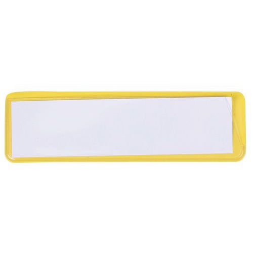 Etiquette Magnétique Fond Jaune 100x30mm