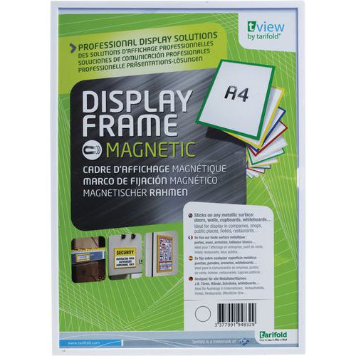 Cadre D'affichage Rigide - Magnétique - A4 - Blanc