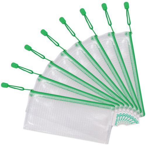 Pochette Renforcée à Zip - Chéquier - Paysage - Vert