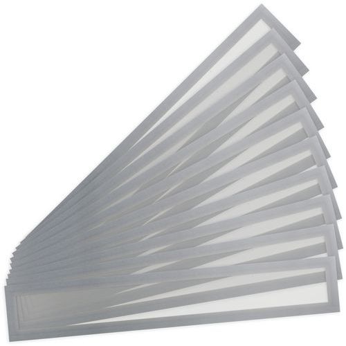 10 Cadres En-tête Magneto Pro - Magnétique - A3 / A2 - Gris